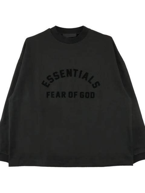 ESSENTIALS Heavy Jersey Long Sleeve Tee Shirt "Jet Black" 125SP242014F