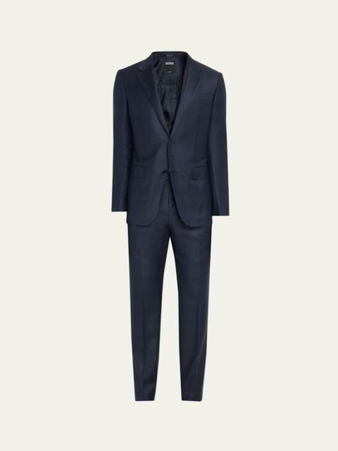 ZEGNA Men's Wool Tonal Plaid Two-Piece Suit