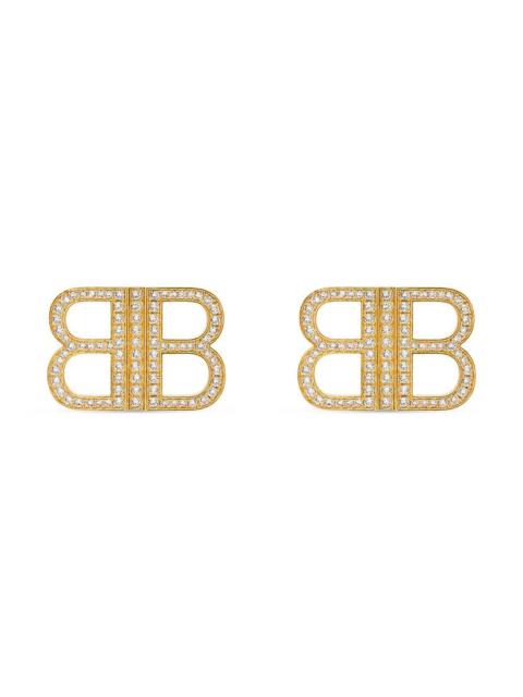 BALENCIAGA Women's Bb 2.0 Earrings in Gold