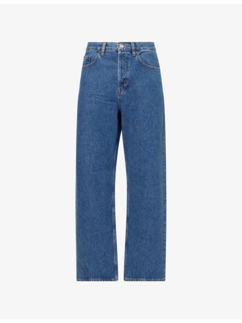 FRAME Baggy Wide-Leg Denim Jeans