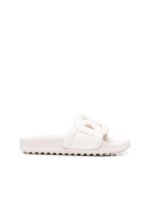 Tod's cut-out logo-detail slides