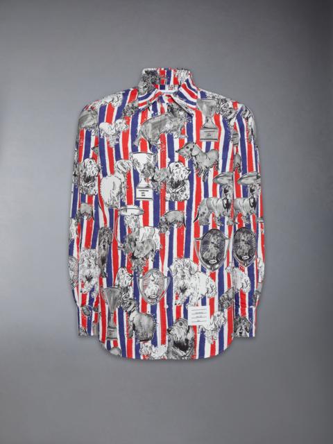 Thom Browne POPLIN HECTOR TOILE SHIRT