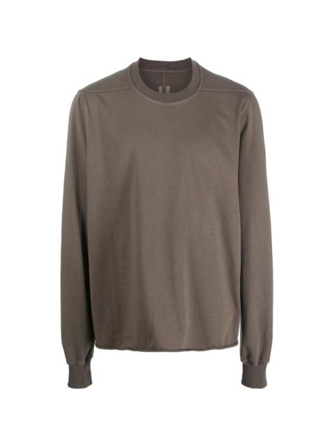 crew-neck long-sleeve cotton jumper