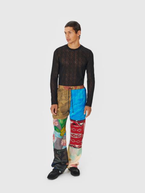 Marine Serre Regenerated Silk Scarves Fluid Pants