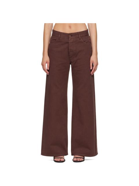 BASERANGE Brown Tajo Wide Trousers