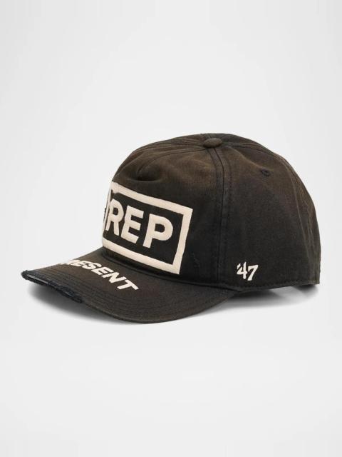 REPRESENT Men's 5-Panel Distressed Baseball Cap