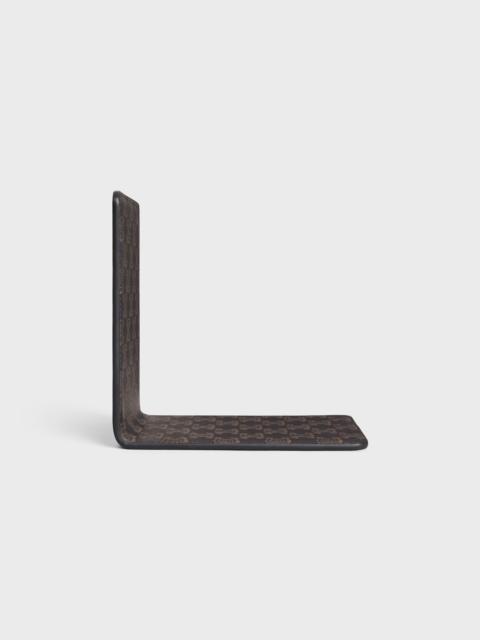 CELINE BOOKEND IN LAMBSKIN WITH TRIOMPHE CANVAS PRINT