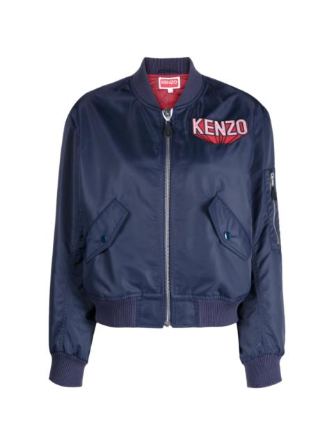 KENZO 3D logo-appliquÃ© bomber jacket