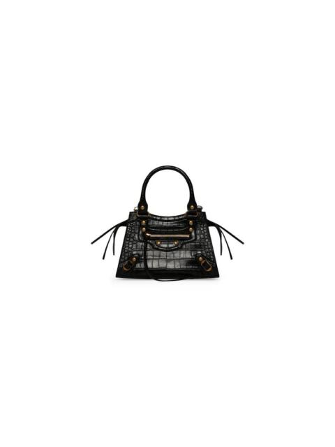 Women's Neo Classic Xs Handbag Crocodile Embossed in Black