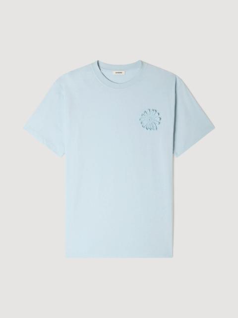 Sandro COTTON CROCHET FLOWER T-SHIRT