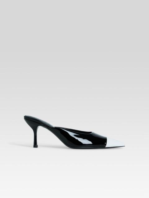 RETROFÊTE ALLEGRA LEATHER KITTEN MULE