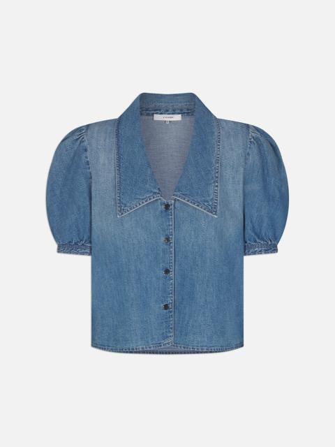 Denim Sailor Blouse in Starlet