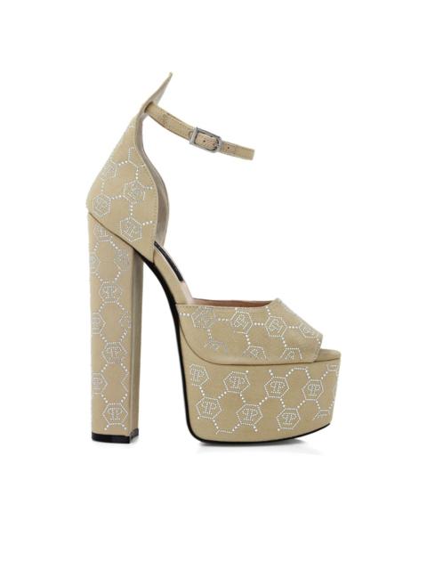 PHILIPP PLEIN platform monogram sandals