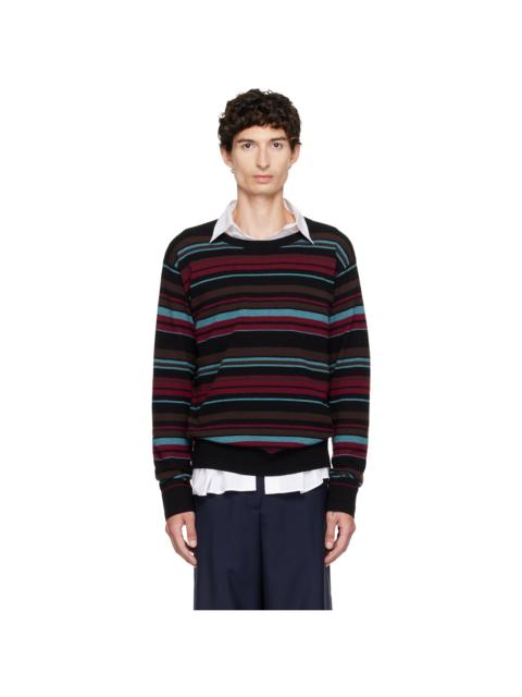 Dries Van Noten Black Striped Sweater