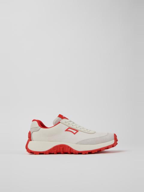 CAMPER Drift Trail VIBRAM White Recycled PET and Nubuck Women's Sneakers.
