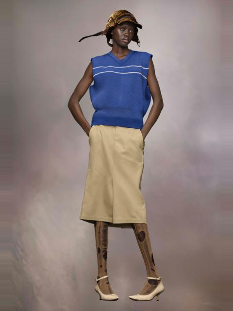 Sunbleached wool gilet