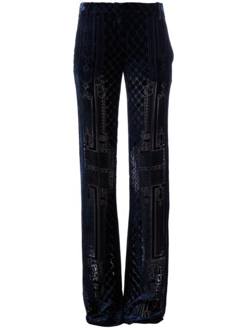 Balmain brocade wide leg trouser