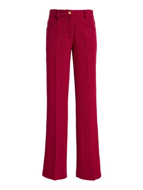 GIAMBATTISTA VALLI Crepe Trousers red