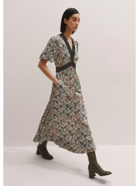 ME+EM Pouf Sleeve Maxi Dress