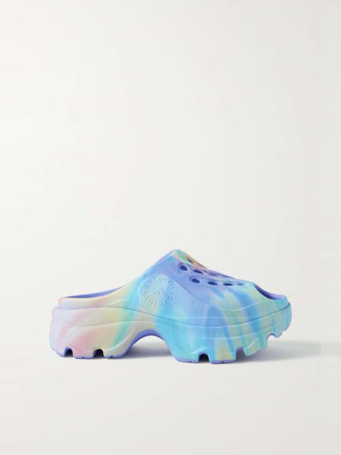 adidas Cutout printed foam clogs