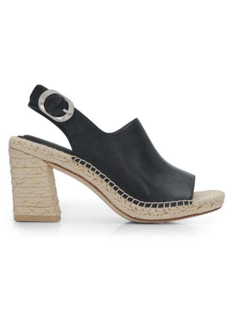 rag & bone Women's Gigi 75MM Leather Espadrille Sandals - Black