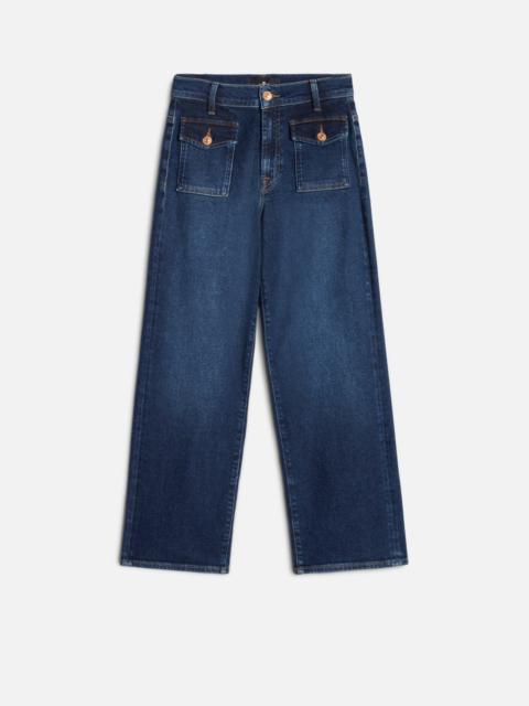 7 For All Mankind STOVEPIPE STRAIGHT ANKLE in Luxe Vintage Blue Vibe