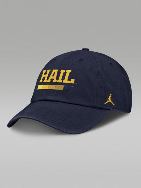 Jordan Michigan Primetime Campus Club Men's Jordan Brand College Adjustable Hat