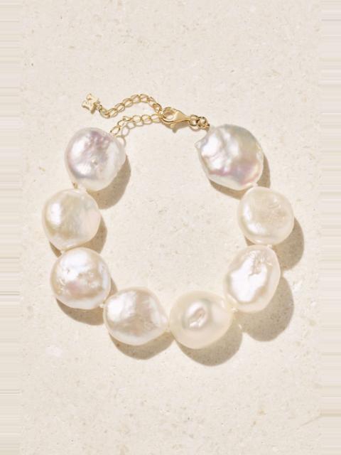 MATEO 14-karat gold pearl bracelet