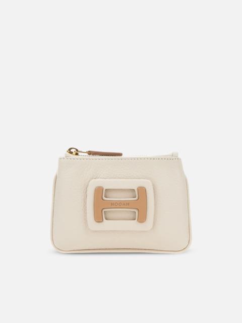 HOGAN Pouch Small Ivory Beige