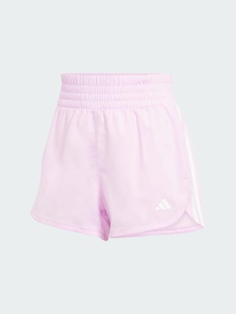adidas Pacer Training 3-Stripes Woven High-Rise Shorts