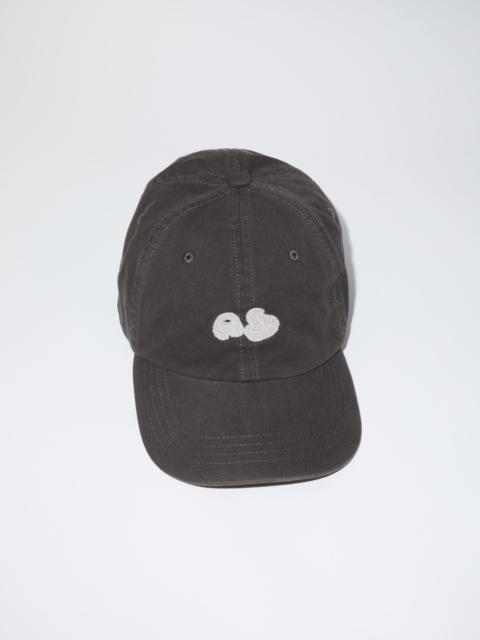 Acne Studios Bubble logo cap - Anthracite grey