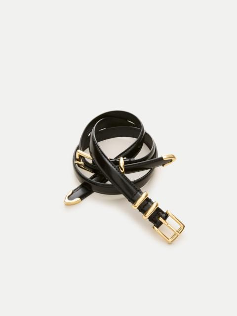 J.CREW Double-buckle belt in Italian leather