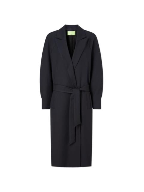 GAUGE81 peak-lapels belted coat