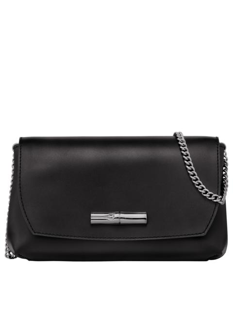 Longchamp Roseau Clutch Black - Leather