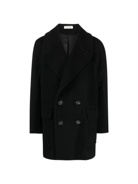 double-breasted tailored coat
