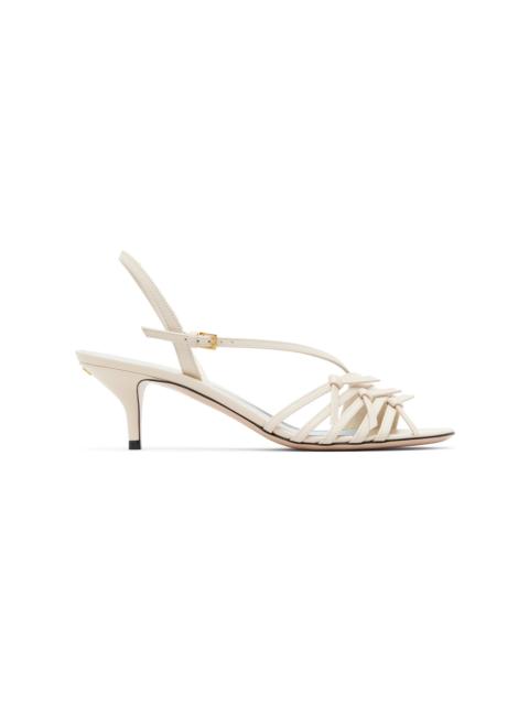 Valentino White Nodine Heeled Sandals