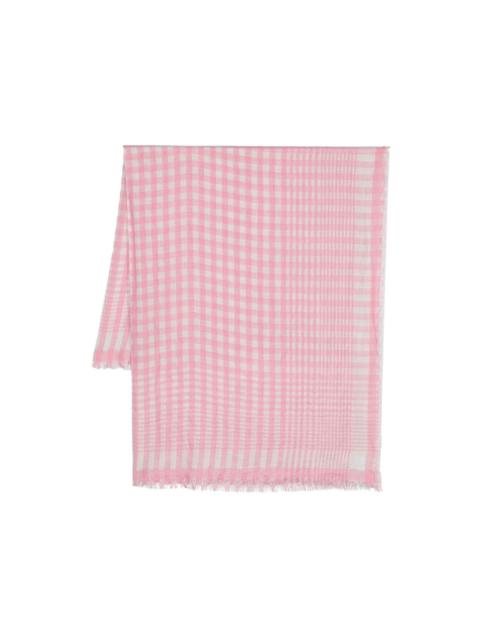 Faliero Sarti check-pattern scarve