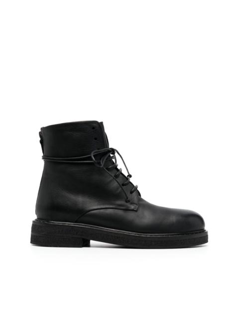 40mm zip-up leather boots