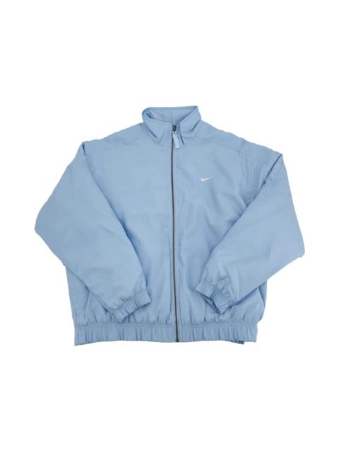 Nike Nike Nikelab Solo Swoosh Satin Bomber Jacket Sky Blue/White