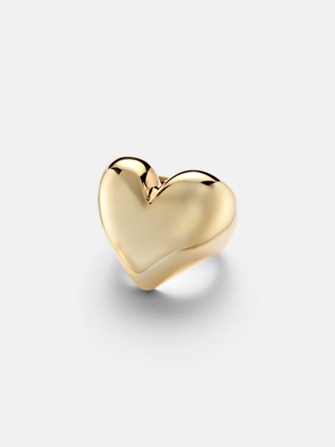 JENNIFER FISHER Puffy Heart 14kt gold-plated ring