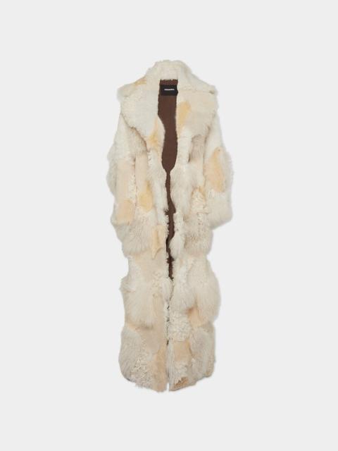 DSQUARED2 SUPER MAXI CAMU SHEARLING