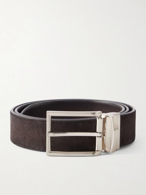 OFFICINE CREATIVE 3.5cm Suede Belt Brown
