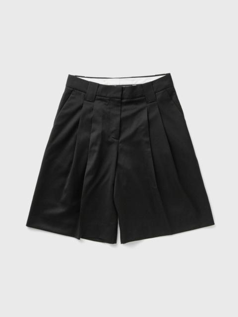 GANNI Calendered Wool Tailoring Wide Shorts