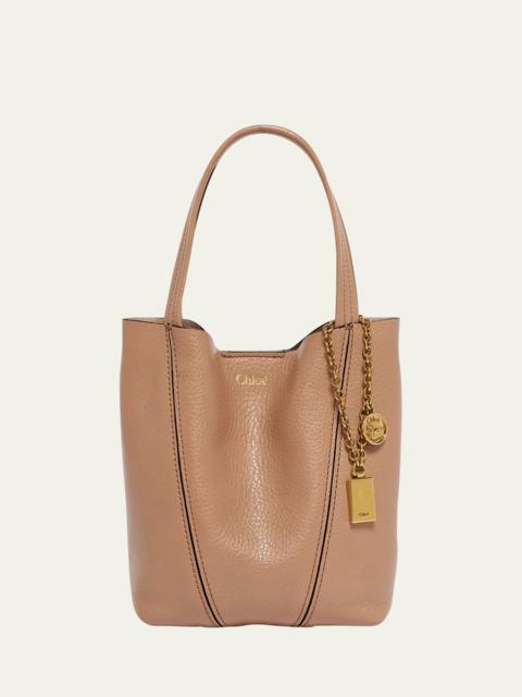 Chloé Spin Mini Tote Bag in Grained Calfskin