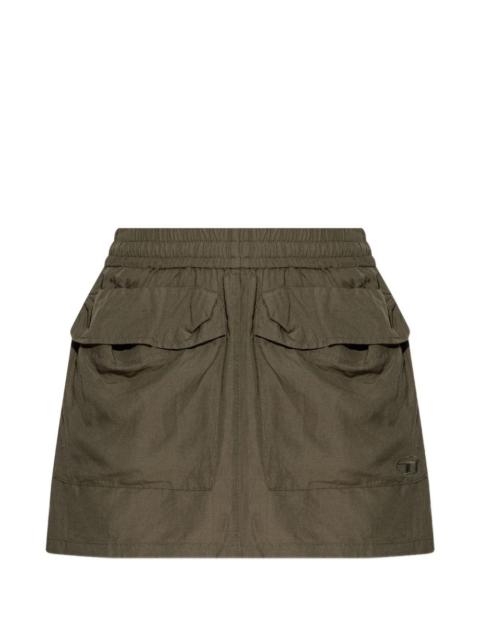 Diesel O-Cean-S2 pocket elasticated mini skirt