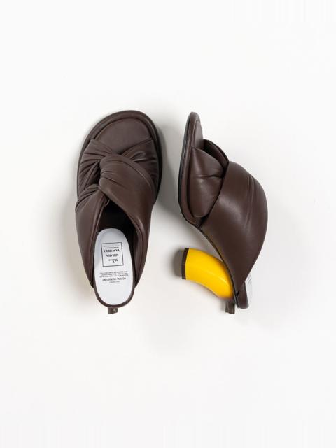 Maison MIHARAYASUHIRO Banana Heel Puffer Sandals