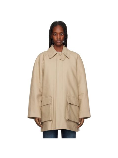 FILIPPA K Beige Padded Patch Pocket Jacket