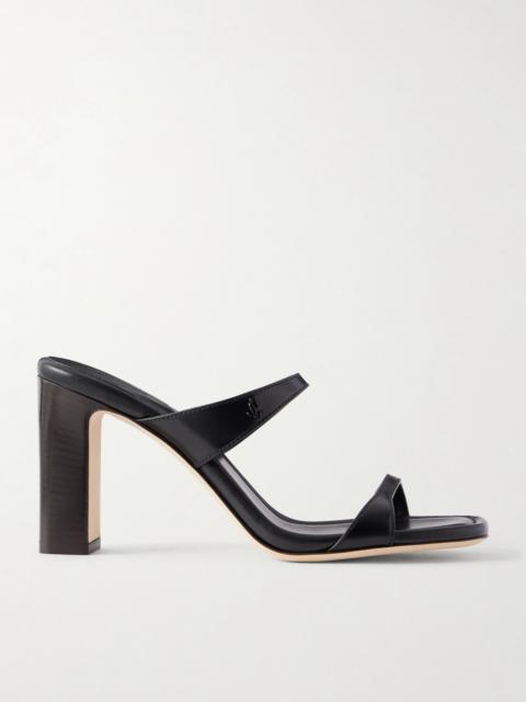 JIMMY CHOO Lucian 85 Leather Mules