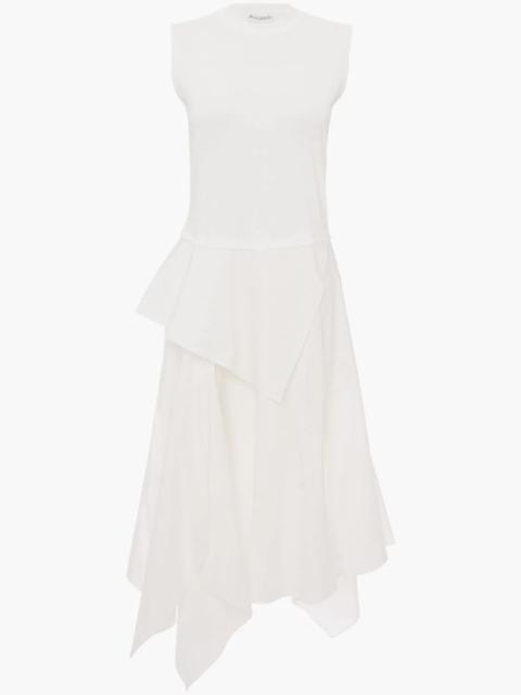 JW Anderson SLEEVELESS FOLDOVER SHIRT DRESS