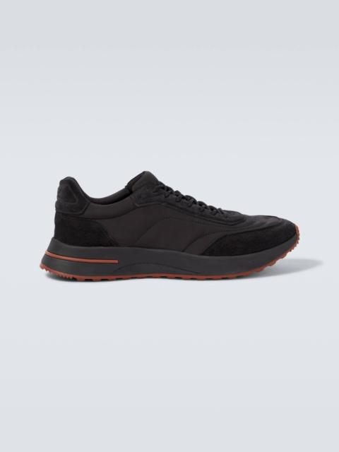 Loro Piana suede calfskin sneakers